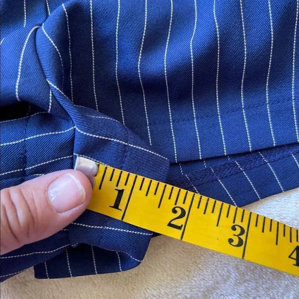 3/$25 SUPERDOWN High Waist Striped Navy Blue Shorts.Size S
